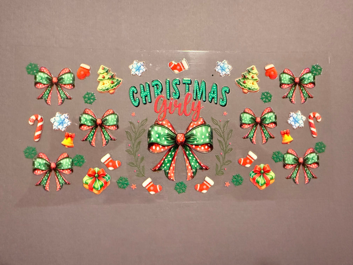 Green and Red Christmas Girl