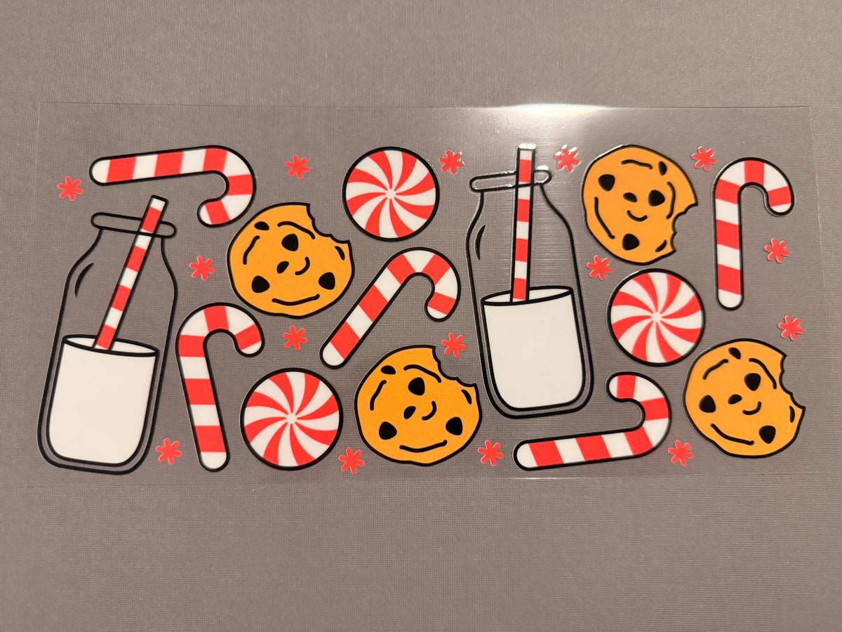 Candy canes , Milk and Cookies