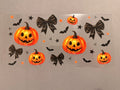 Jack-o lantern and black bows