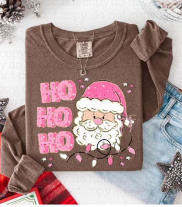 Pink Santa HO HO HO